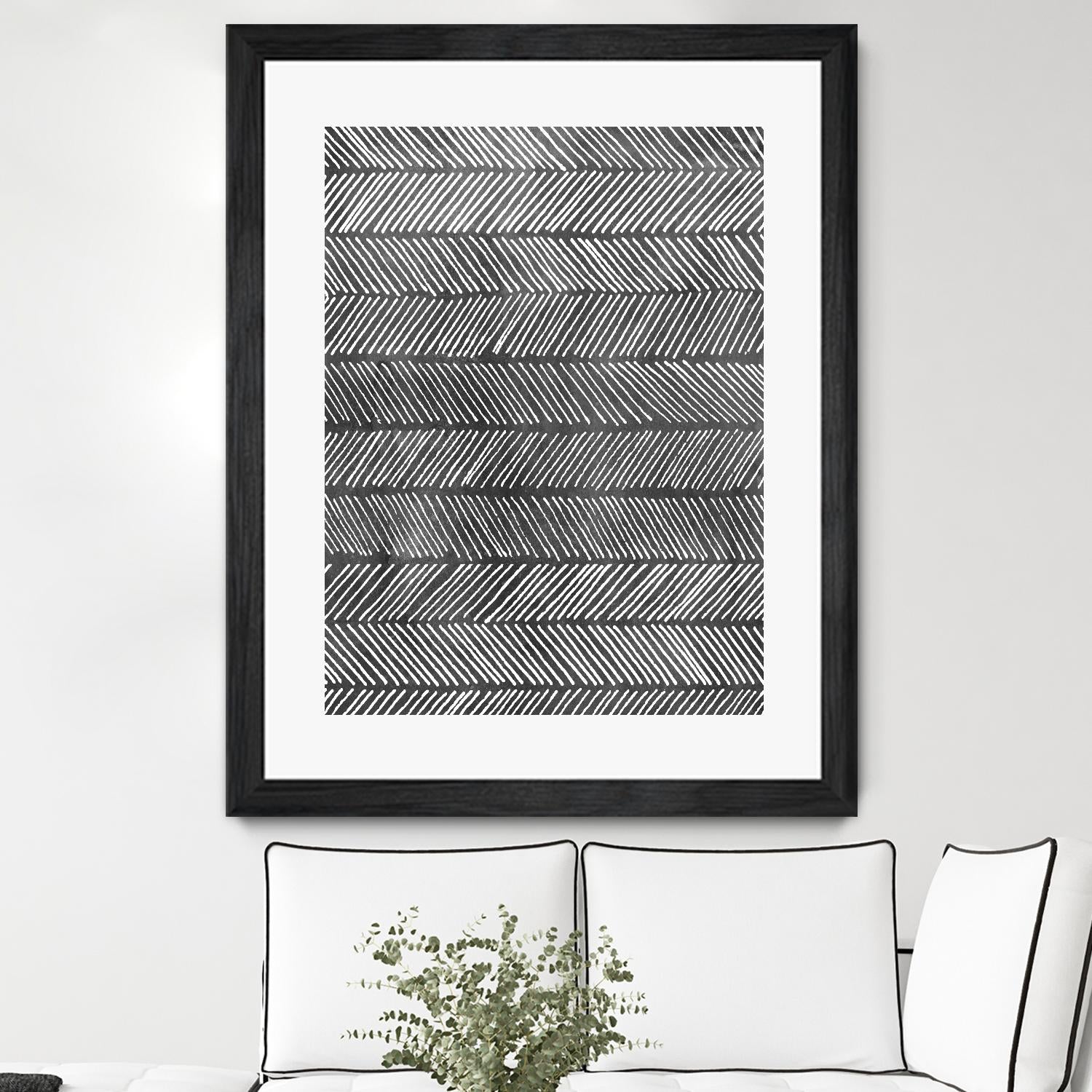 Modern Monochrome I by Grace Popp on GIANT ART - black abstract