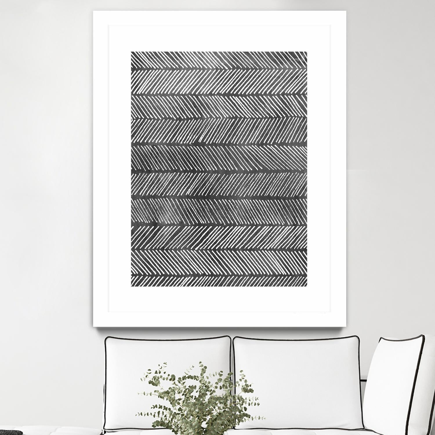 Modern Monochrome I by Grace Popp on GIANT ART - black abstract