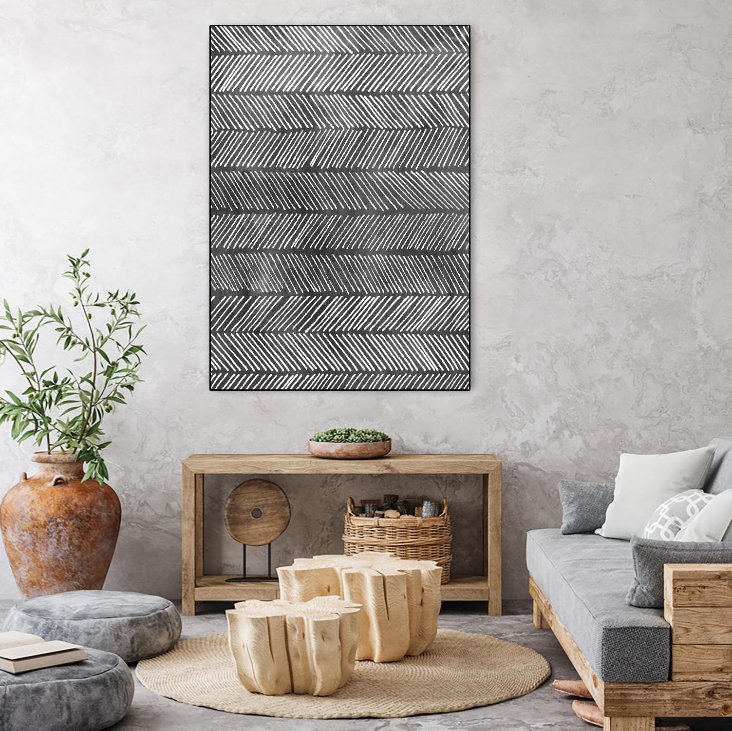 Modern Monochrome I by Grace Popp on GIANT ART - black abstract