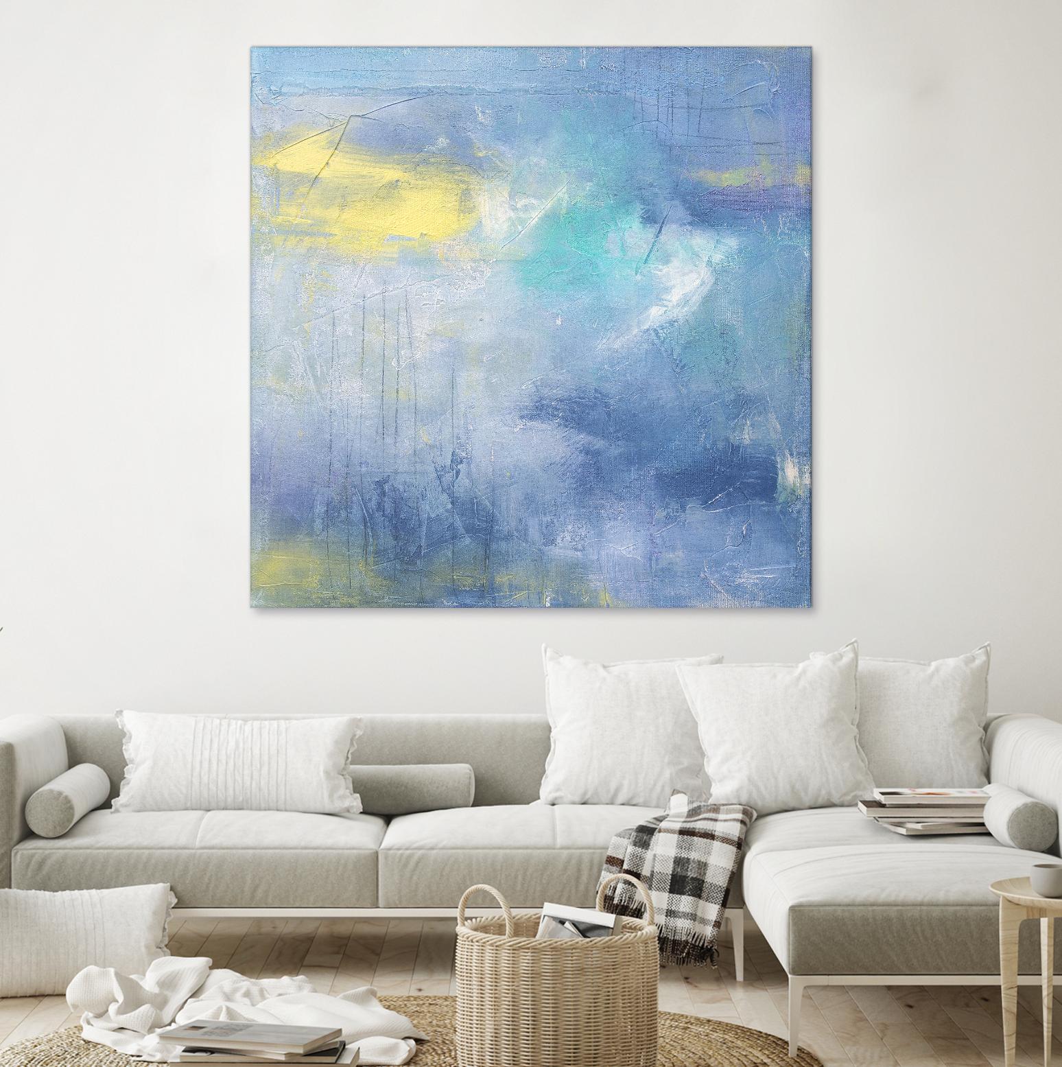 Zest & Jam II by Julia Contacessi on GIANT ART - blue abstract