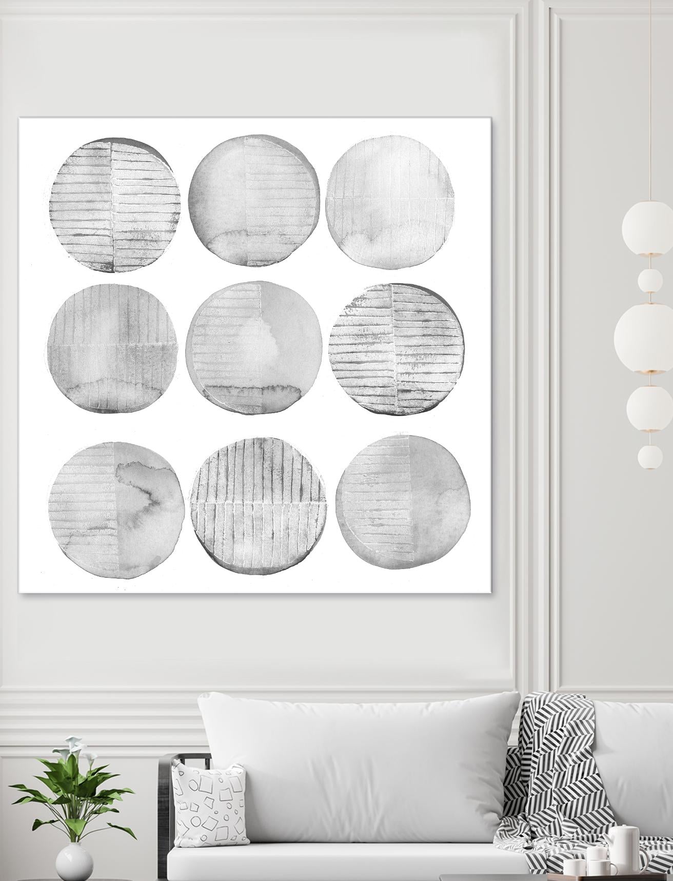 Soft Circles II by Grace Popp on GIANT ART - abstract