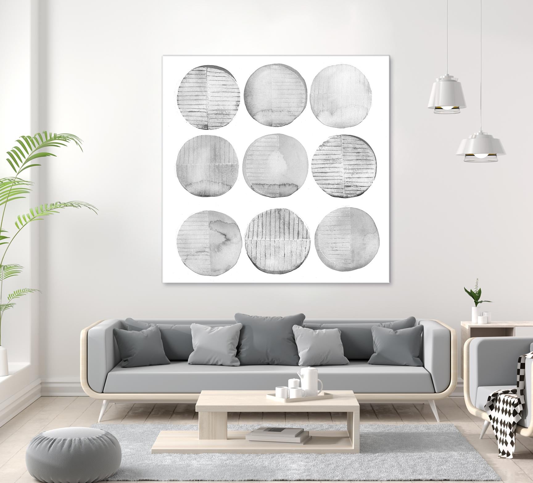 Soft Circles II by Grace Popp on GIANT ART - abstract