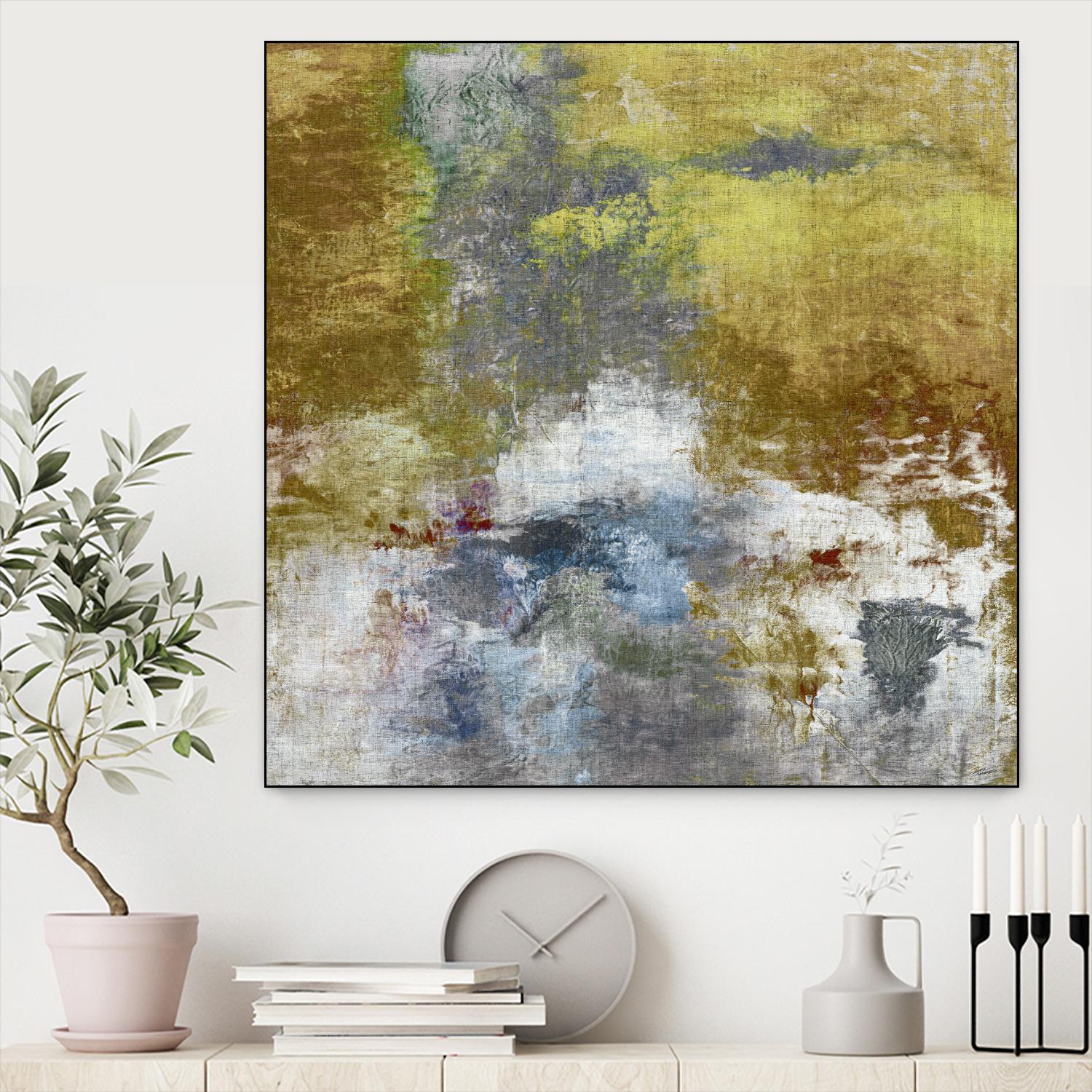 Journey I by John Butler on GIANT ART - yellow abstract