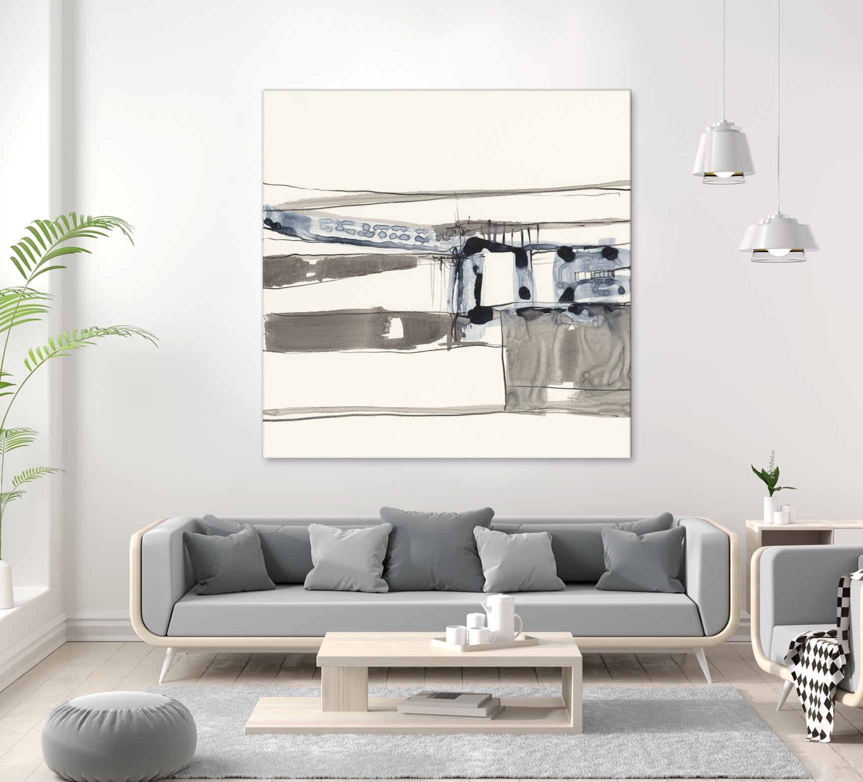 Stark Lines II by Jennifer Goldberger on GIANT ART - abstract