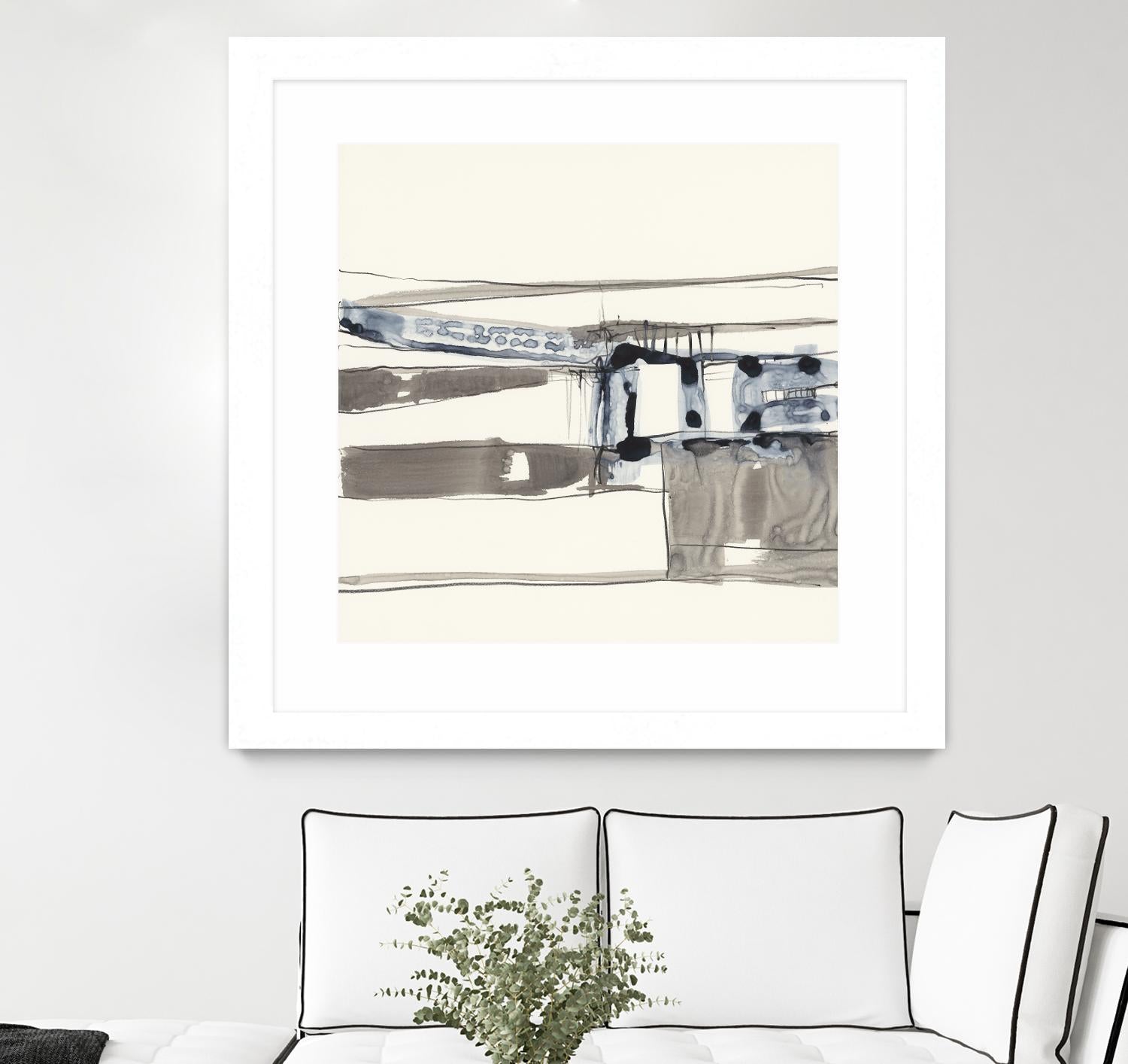 Stark Lines II by Jennifer Goldberger on GIANT ART - abstract