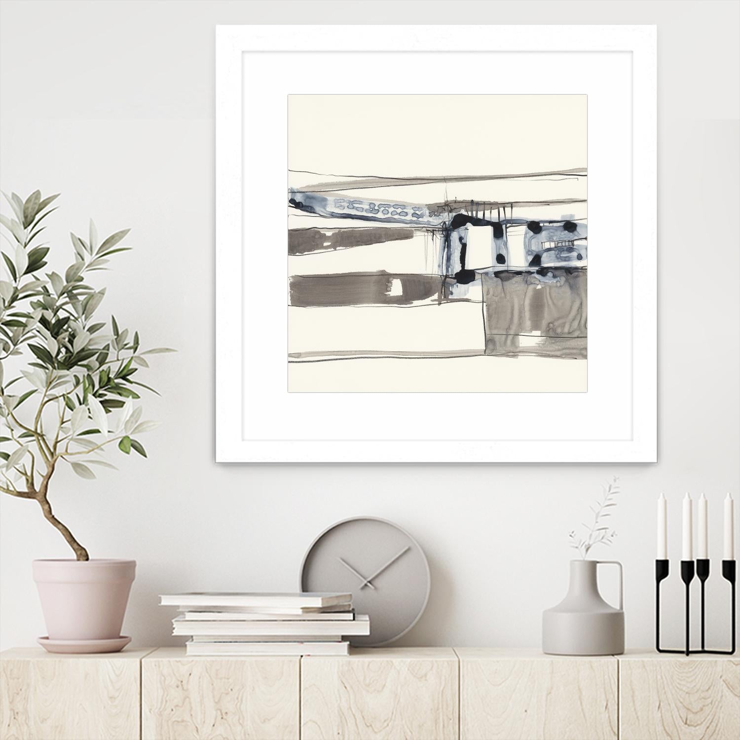 Stark Lines II by Jennifer Goldberger on GIANT ART - abstract