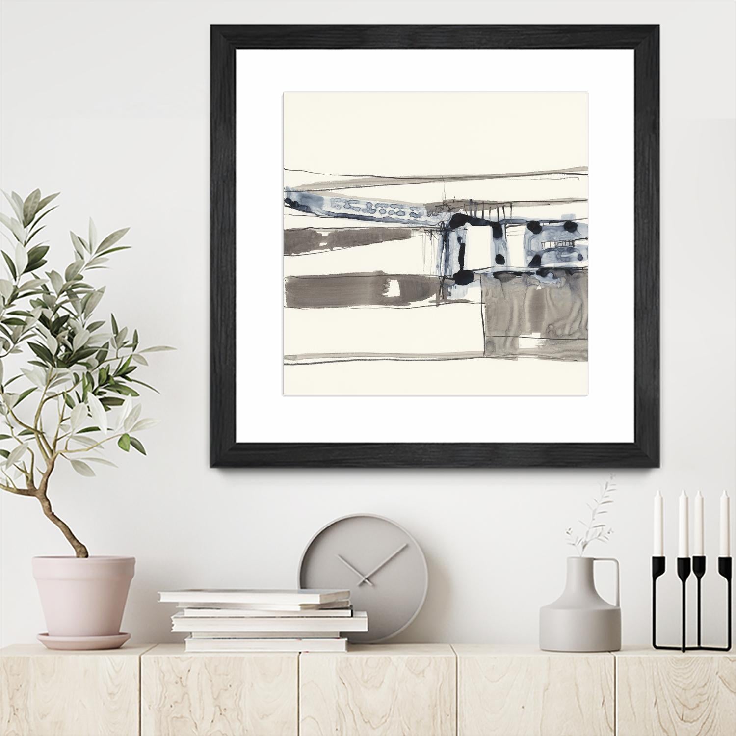 Stark Lines II by Jennifer Goldberger on GIANT ART - abstract