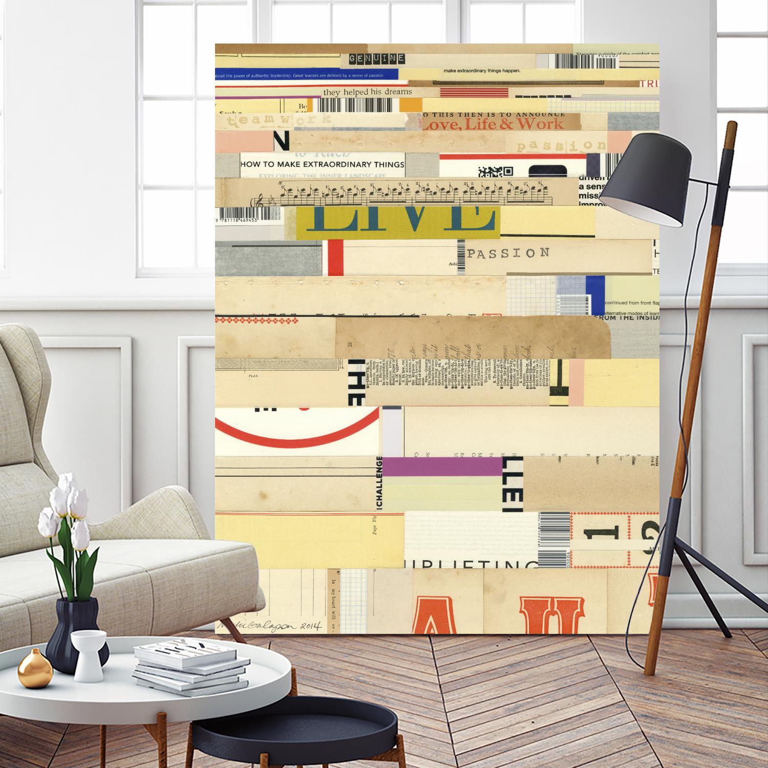 True II by Nikki Galapon on GIANT ART - yellow abstract