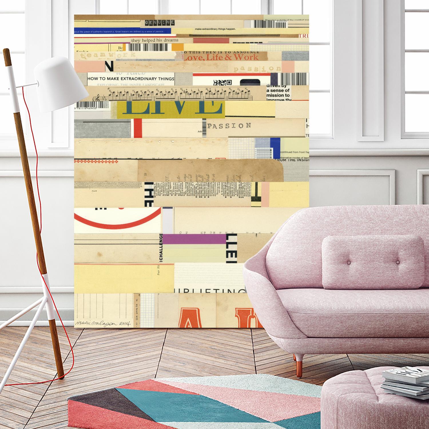 True II by Nikki Galapon on GIANT ART - yellow abstract