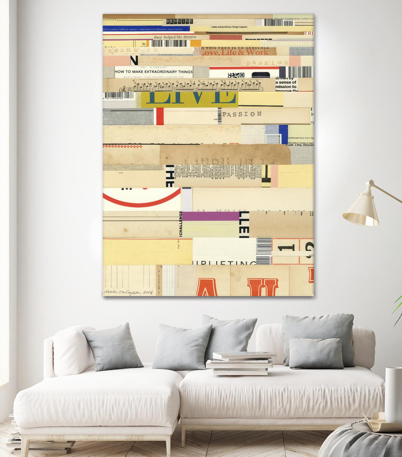 True II by Nikki Galapon on GIANT ART - yellow abstract