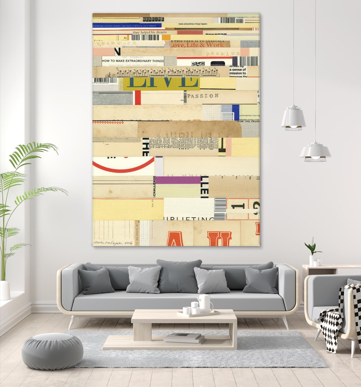 True II by Nikki Galapon on GIANT ART - yellow abstract