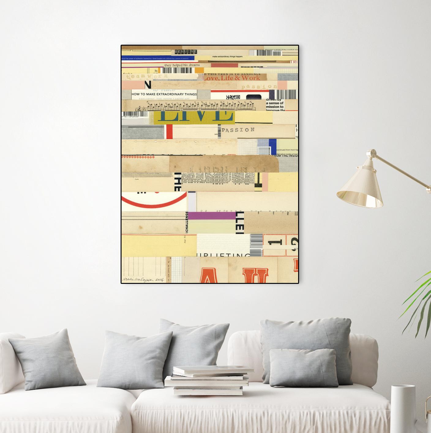 True II by Nikki Galapon on GIANT ART - yellow abstract