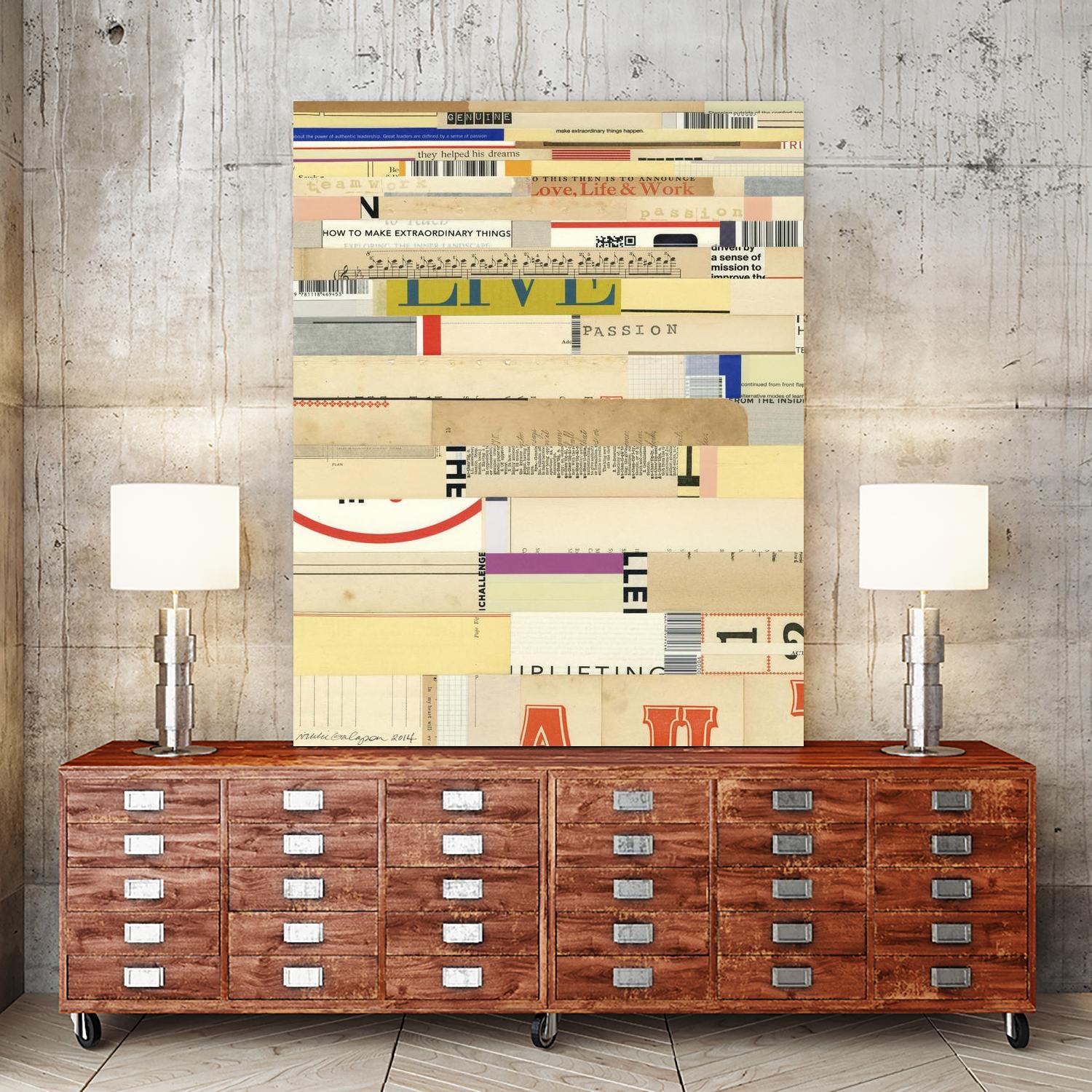 True II by Nikki Galapon on GIANT ART - yellow abstract