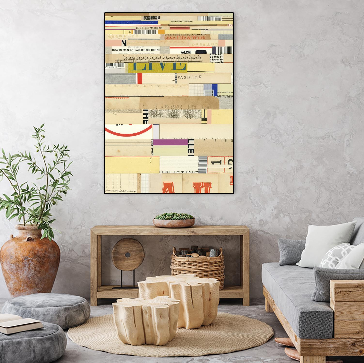 True II by Nikki Galapon on GIANT ART - yellow abstract