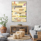 True III by Nikki Galapon on GIANT ART - yellow abstract