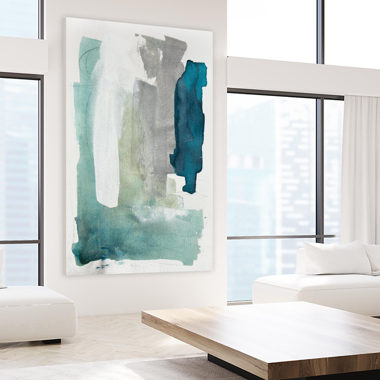 Seaglass III by Julia Contacessi on GIANT ART - blue abstract