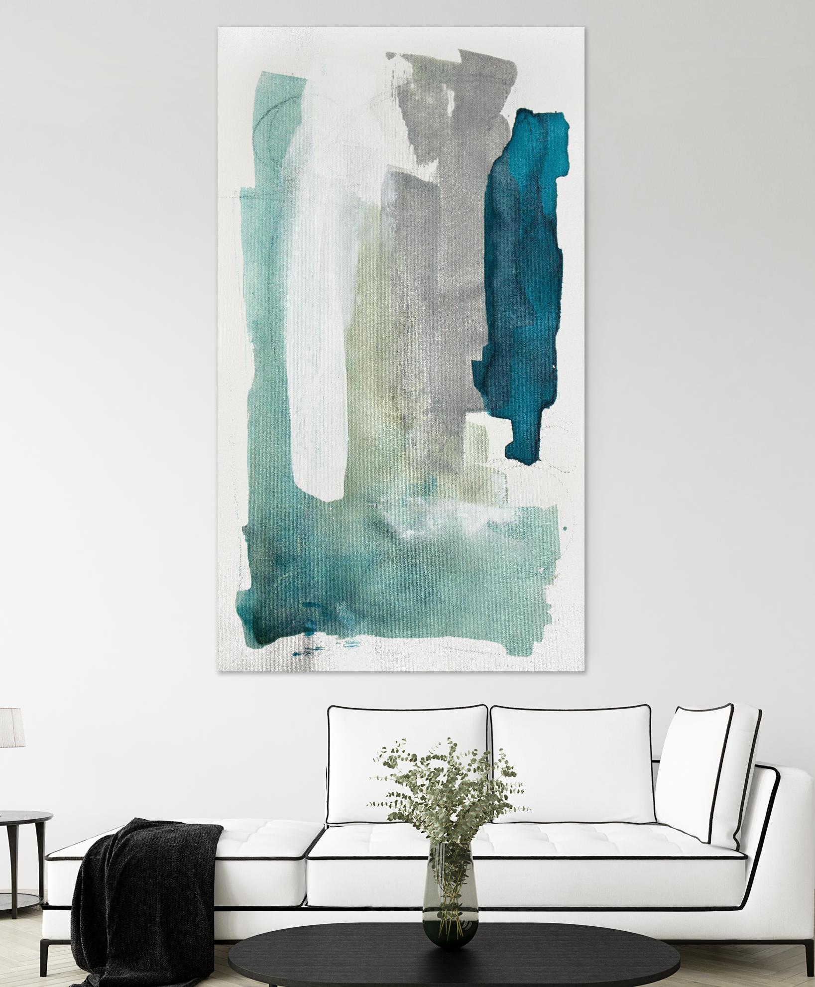 Seaglass III by Julia Contacessi on GIANT ART - blue abstract