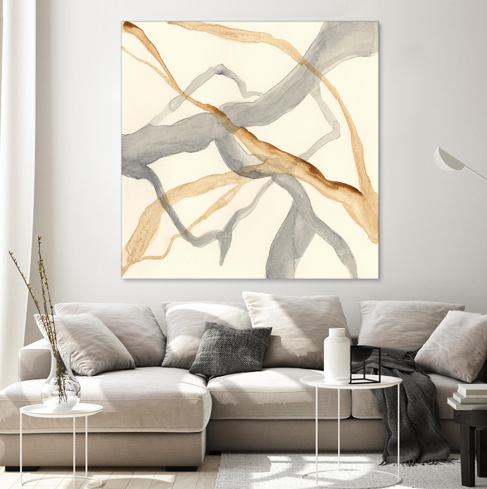 Rivulets II by Ren�e W. Stramel on GIANT ART - brown abstract