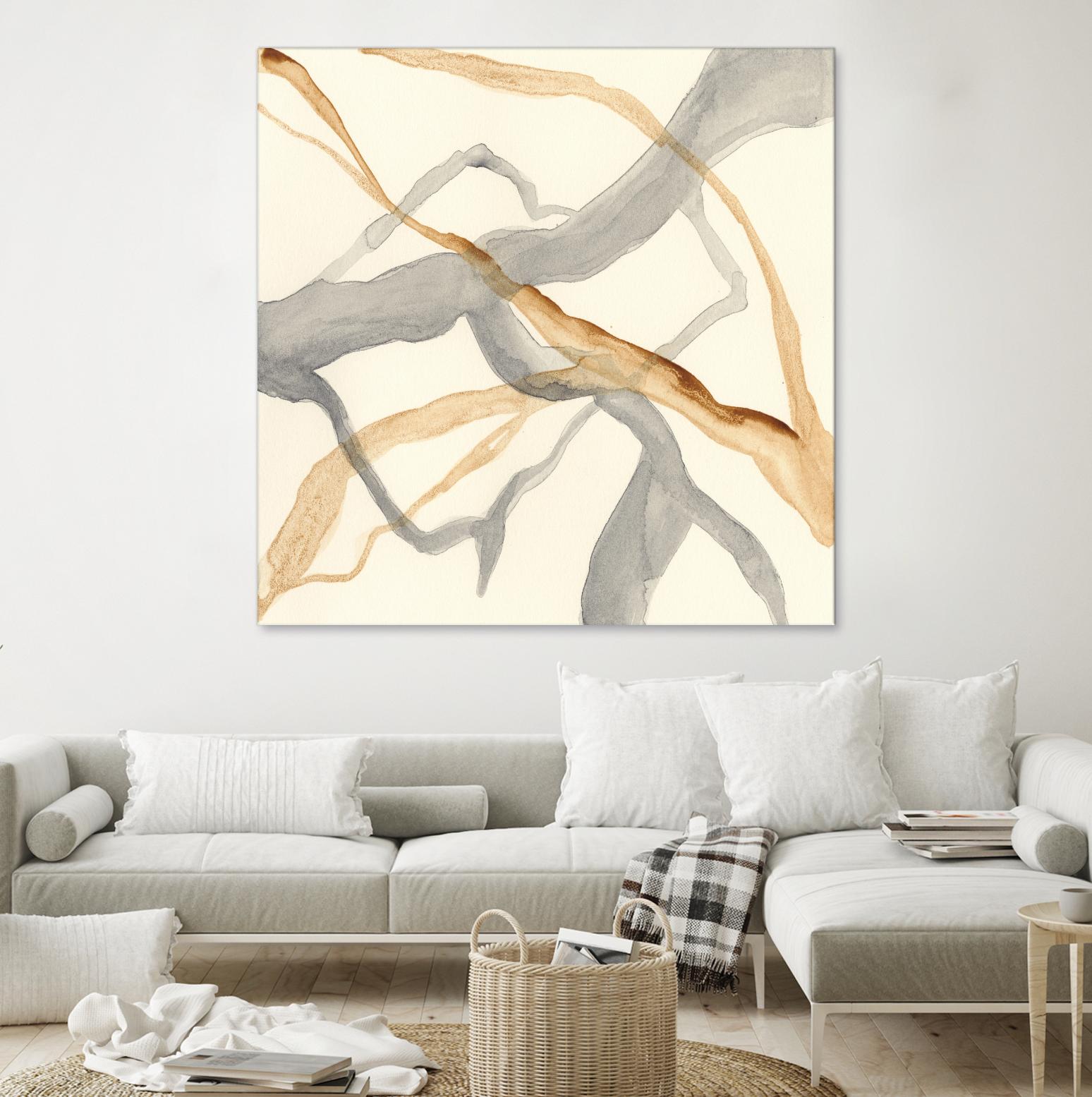 Rivulets II by Ren�e W. Stramel on GIANT ART - brown abstract