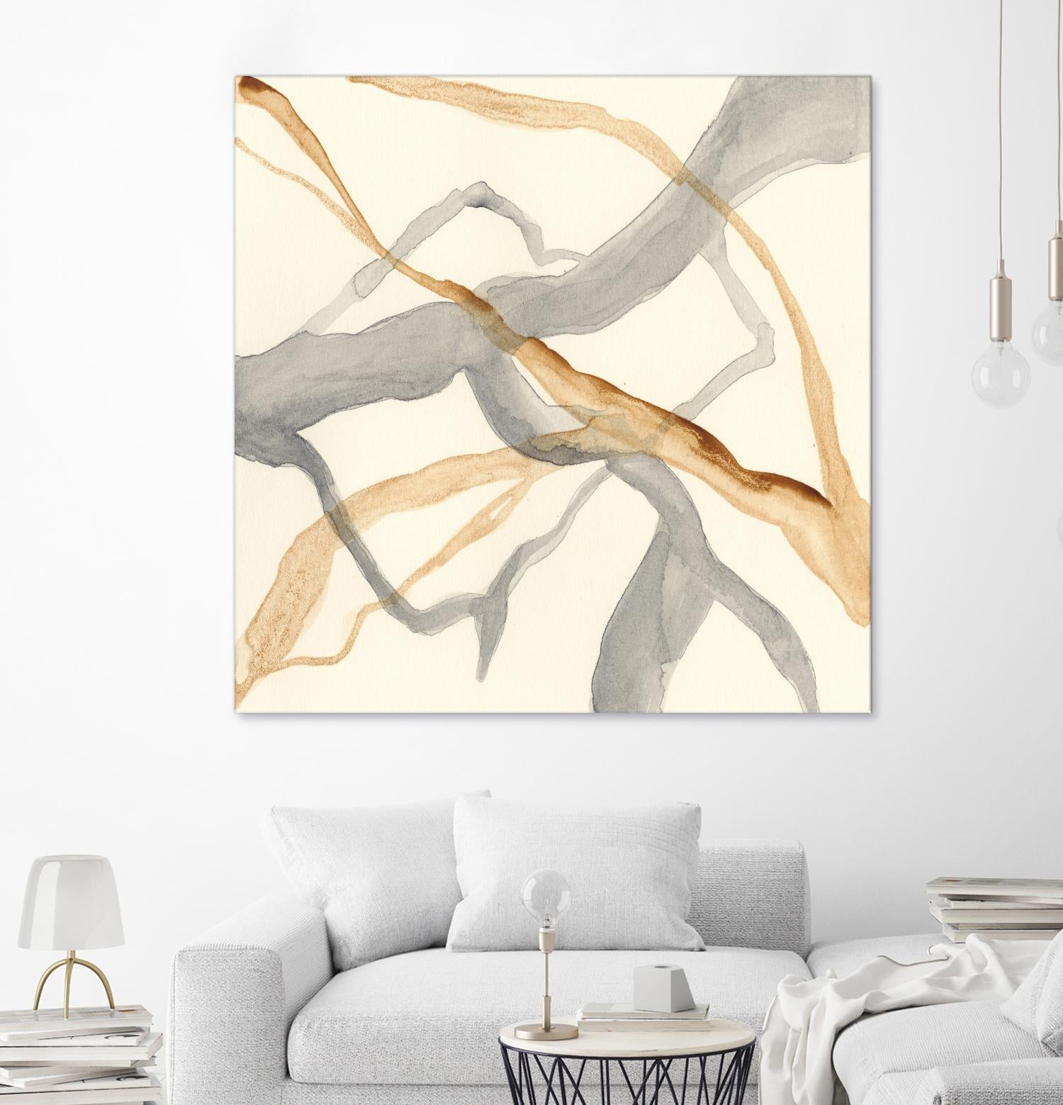 Rivulets II by Ren�e W. Stramel on GIANT ART - brown abstract