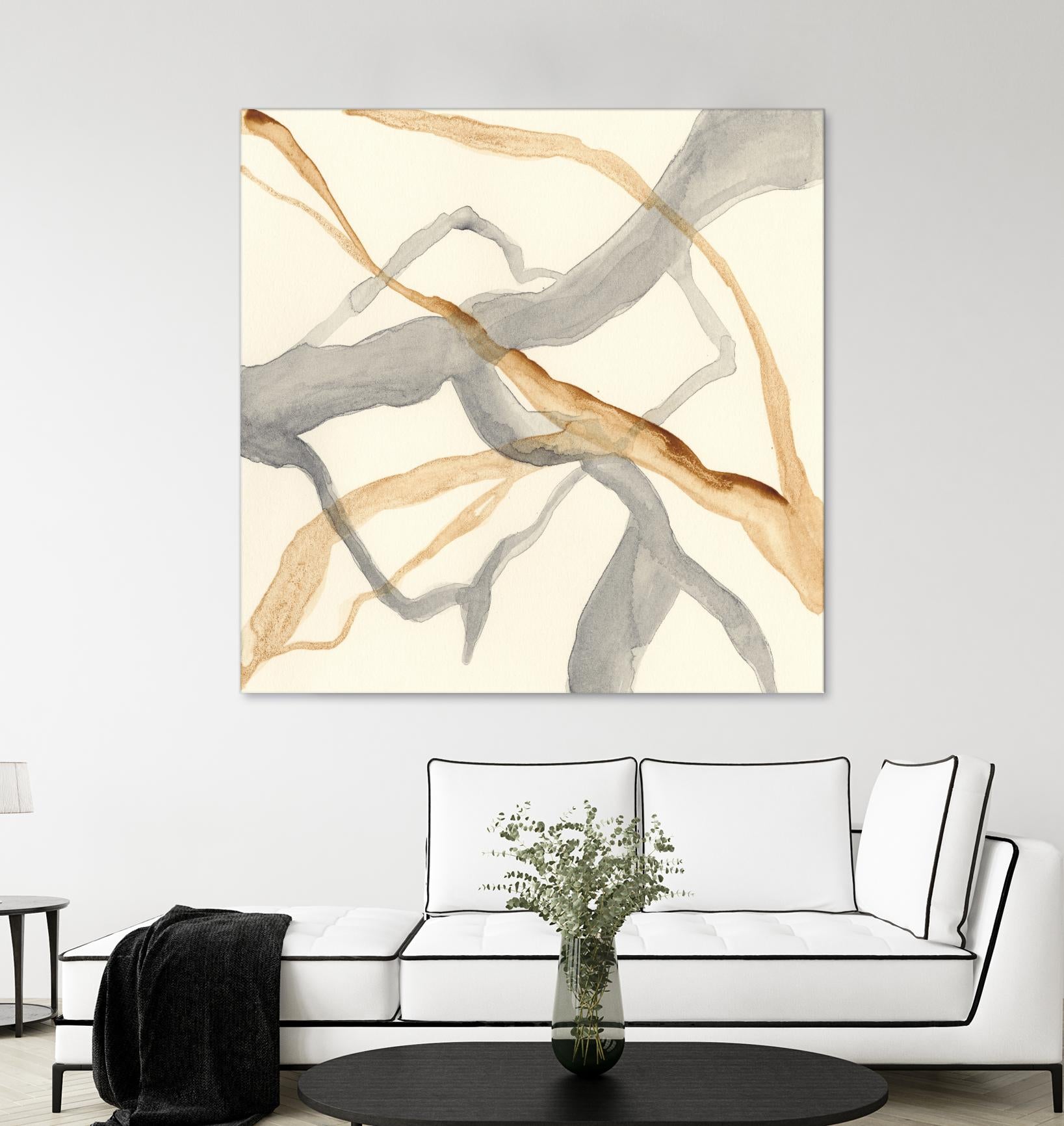 Rivulets II by Ren�e W. Stramel on GIANT ART - brown abstract