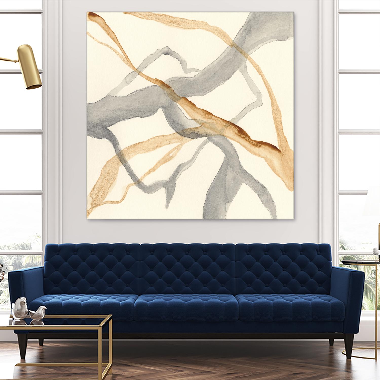 Rivulets II by Ren�e W. Stramel on GIANT ART - brown abstract