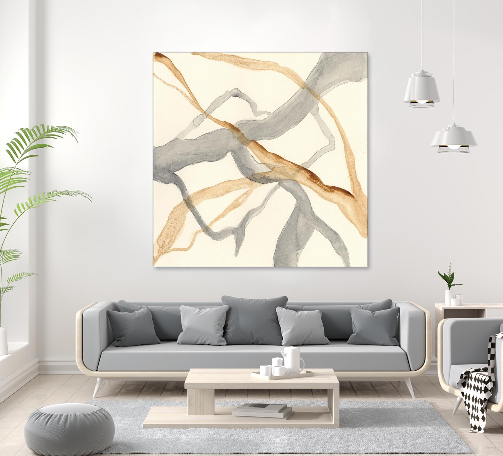 Rivulets II by Ren�e W. Stramel on GIANT ART - brown abstract