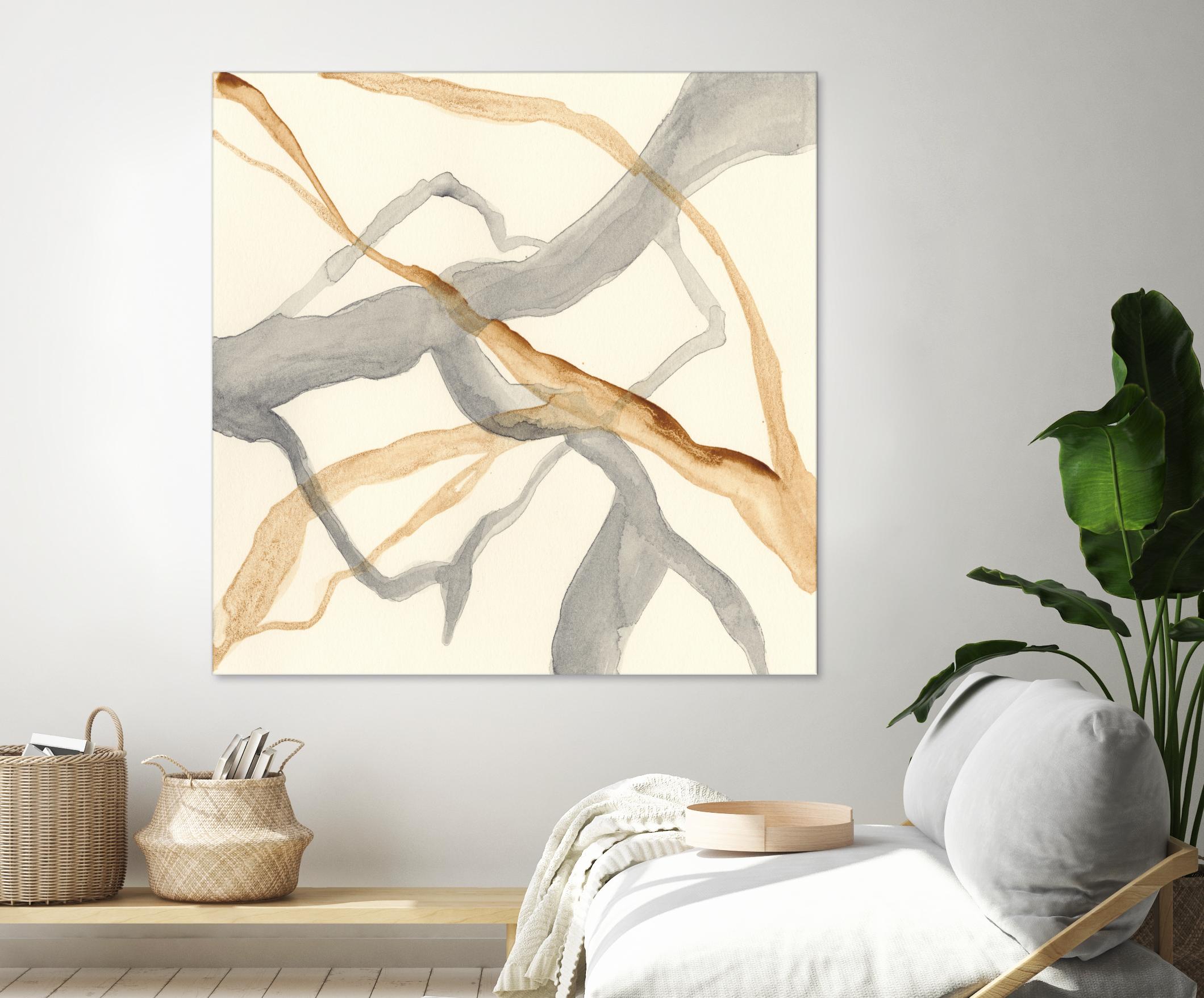 Rivulets II by Ren�e W. Stramel on GIANT ART - brown abstract