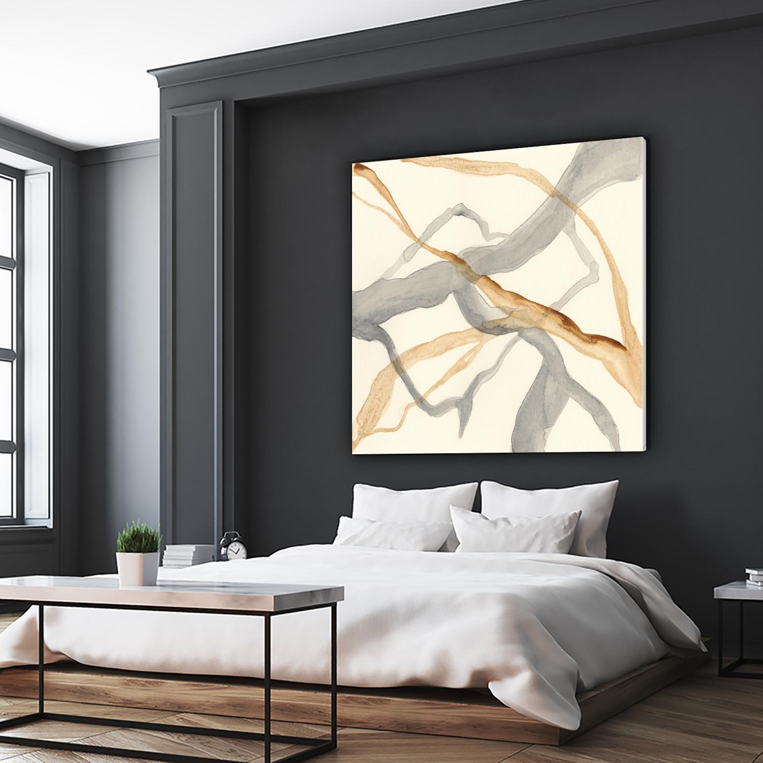 Rivulets II by Ren�e W. Stramel on GIANT ART - brown abstract