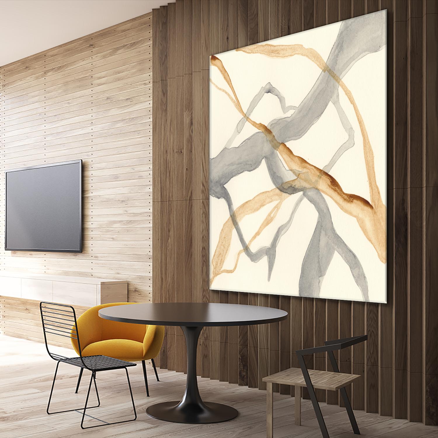 Rivulets II by Ren�e W. Stramel on GIANT ART - brown abstract