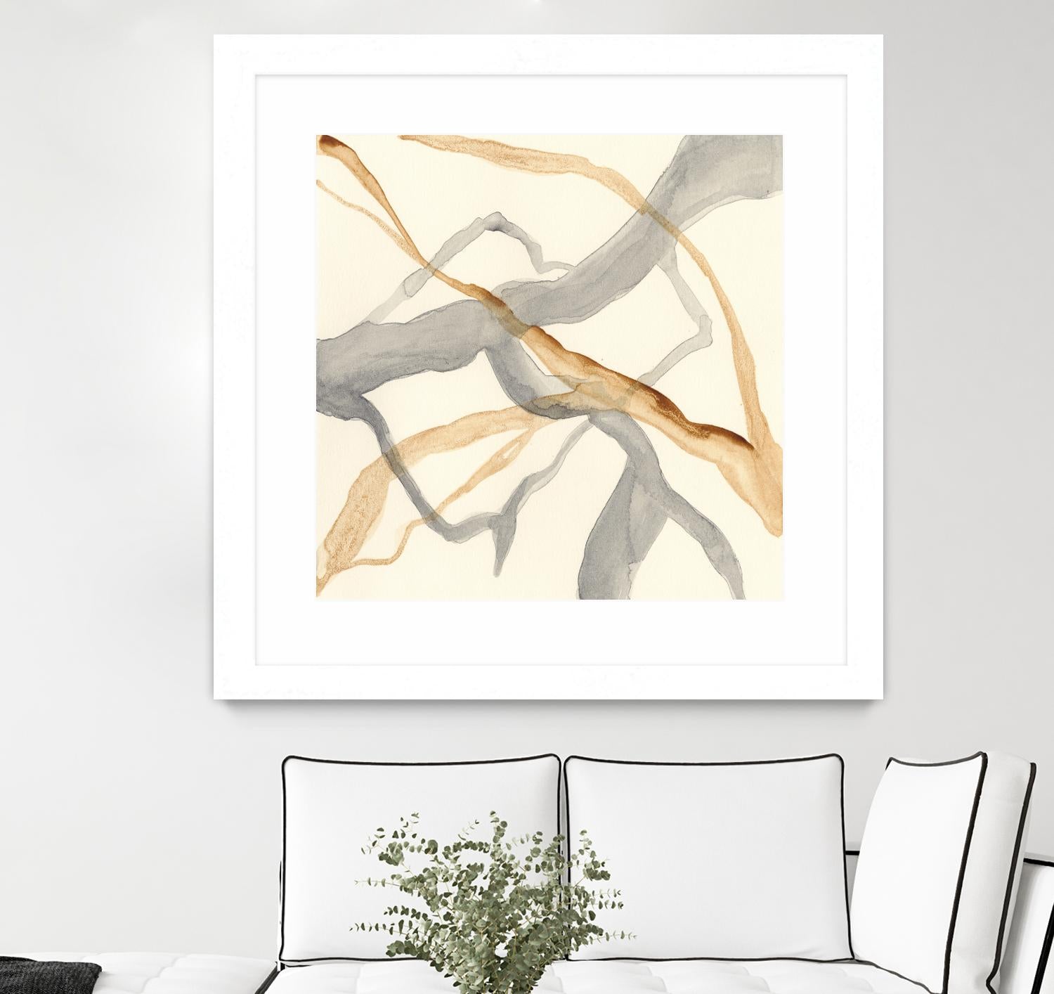 Rivulets II by Ren�e W. Stramel on GIANT ART - brown abstract