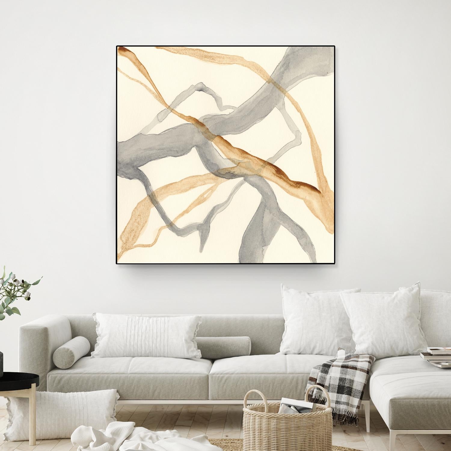 Rivulets II by Ren�e W. Stramel on GIANT ART - brown abstract