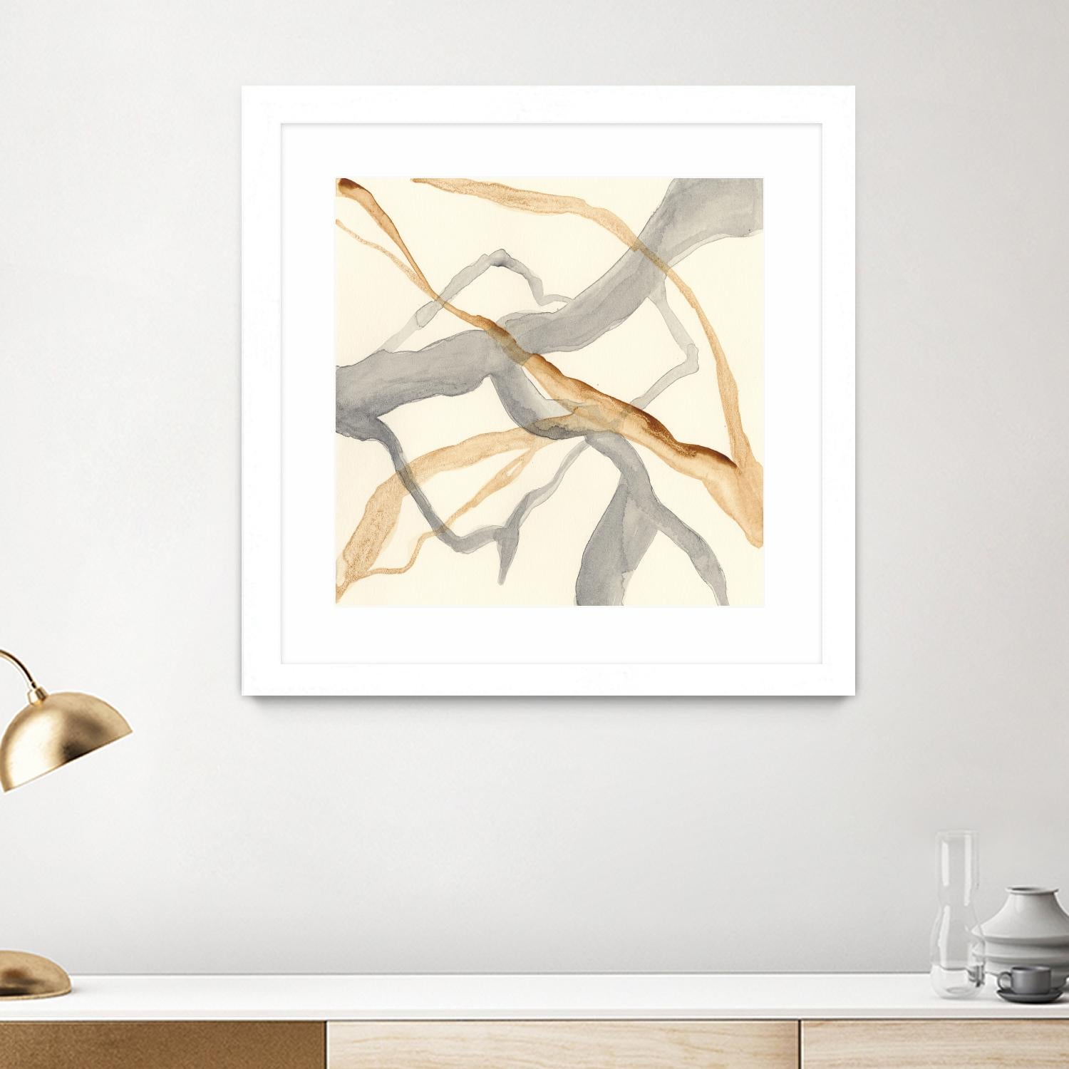 Rivulets II by Ren�e W. Stramel on GIANT ART - brown abstract