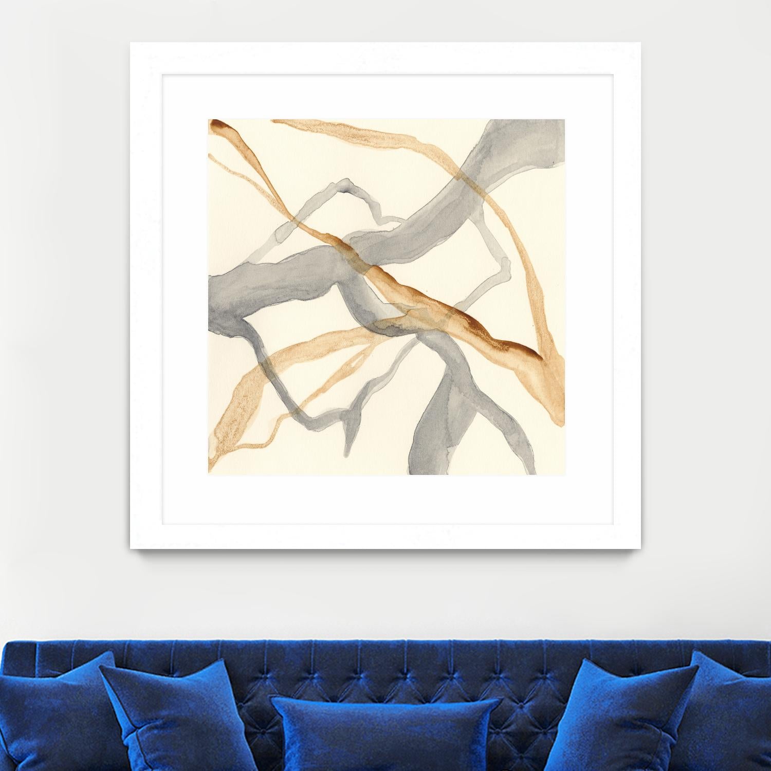 Rivulets II by Ren�e W. Stramel on GIANT ART - brown abstract