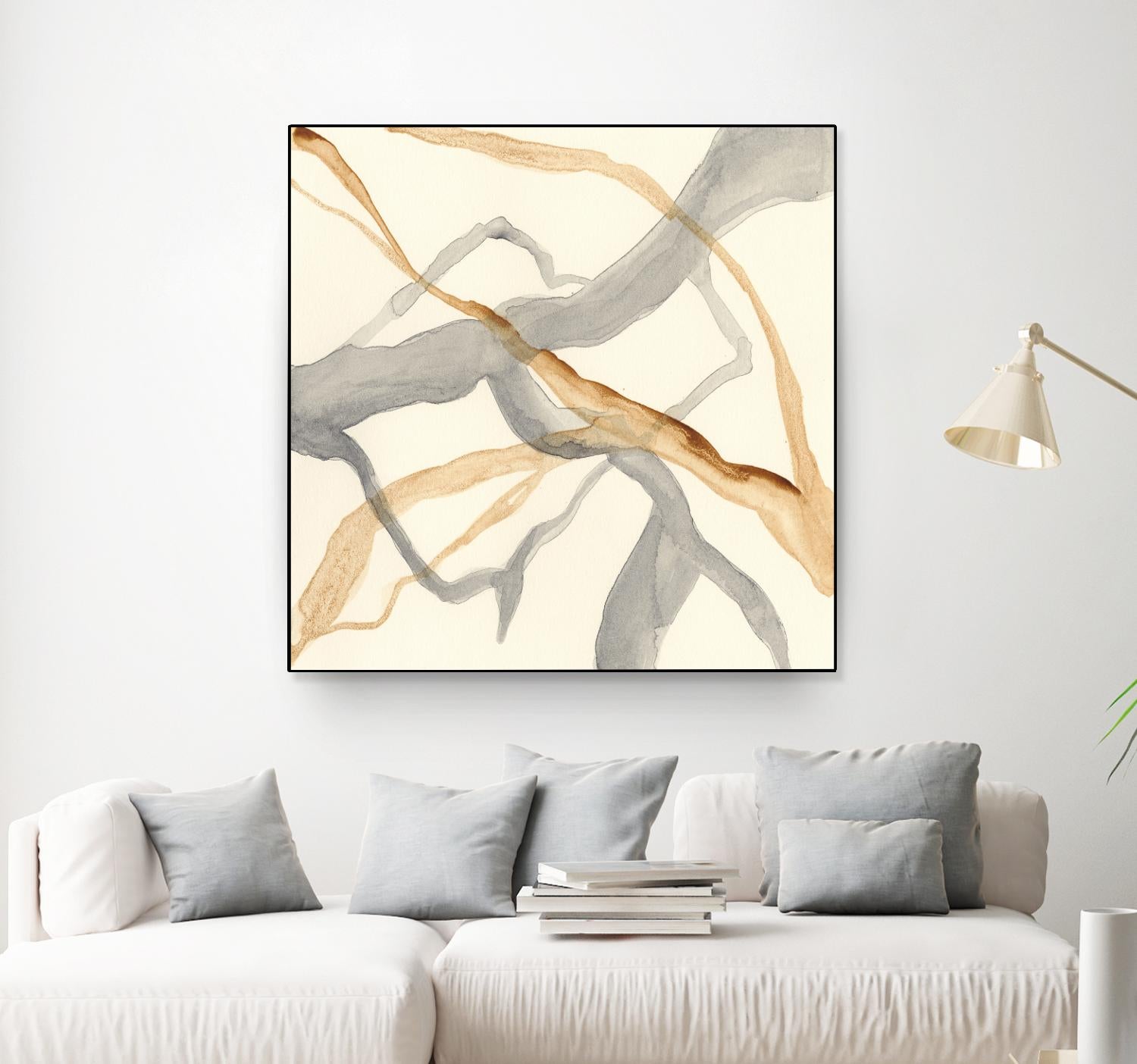 Rivulets II by Ren�e W. Stramel on GIANT ART - brown abstract