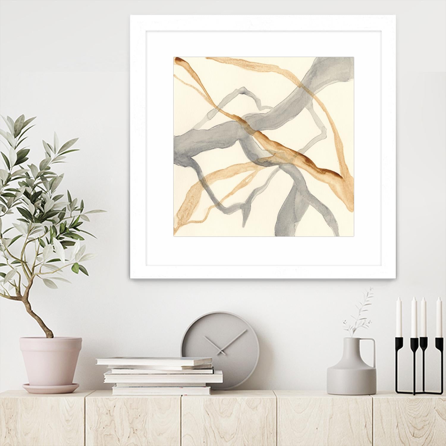 Rivulets II by Ren�e W. Stramel on GIANT ART - brown abstract