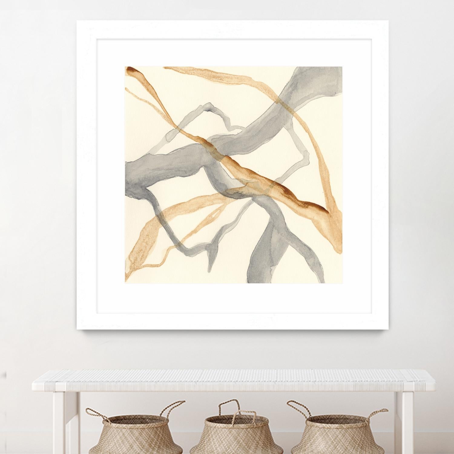 Rivulets II by Ren�e W. Stramel on GIANT ART - brown abstract