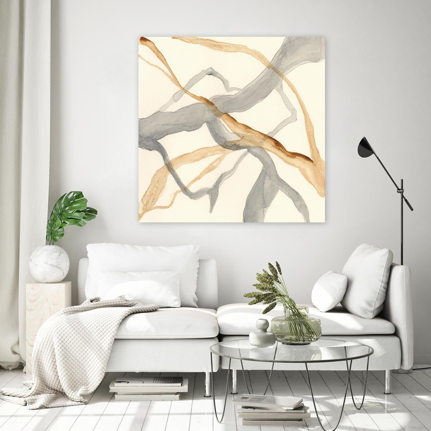 Rivulets II by Ren�e W. Stramel on GIANT ART - brown abstract