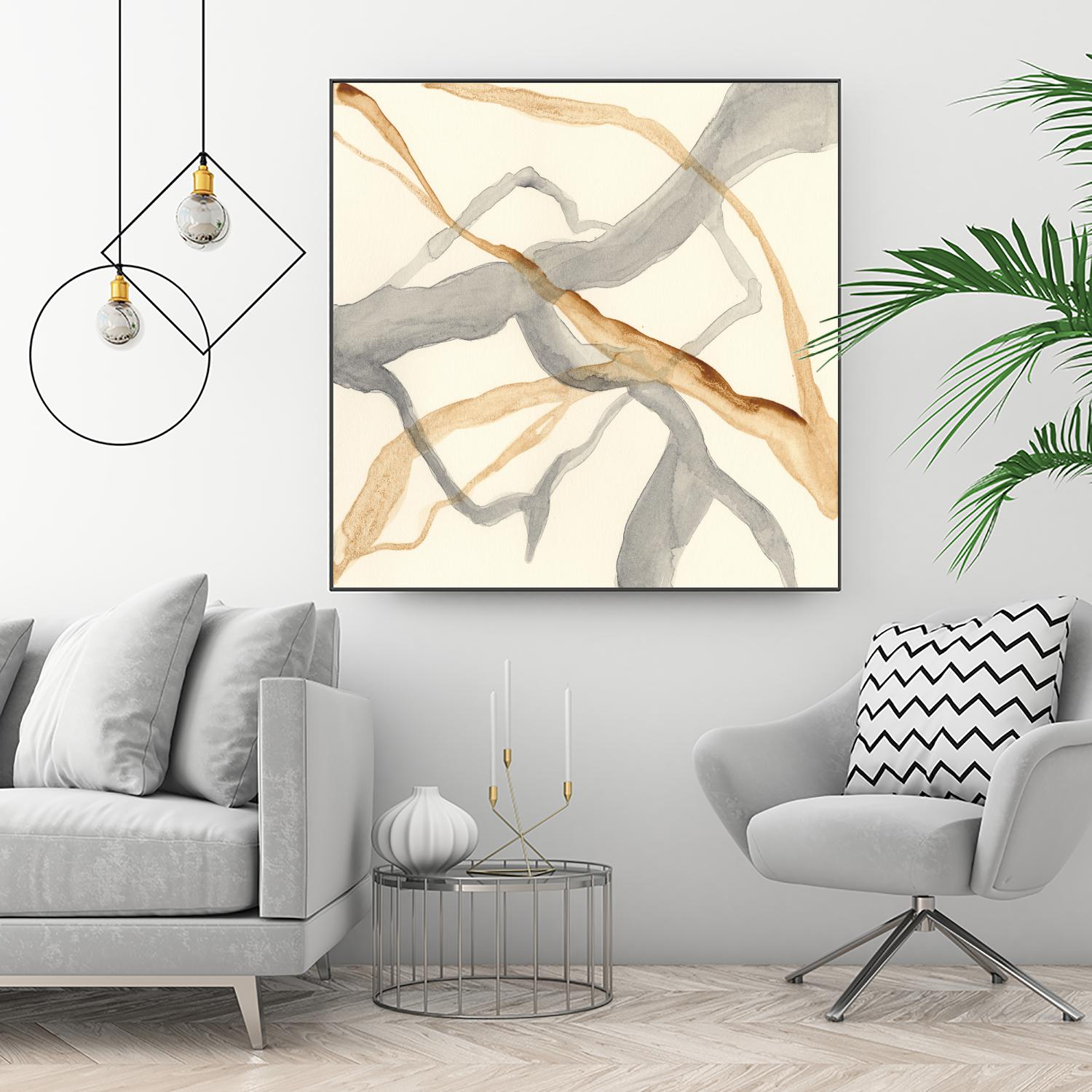 Rivulets II by Ren�e W. Stramel on GIANT ART - brown abstract