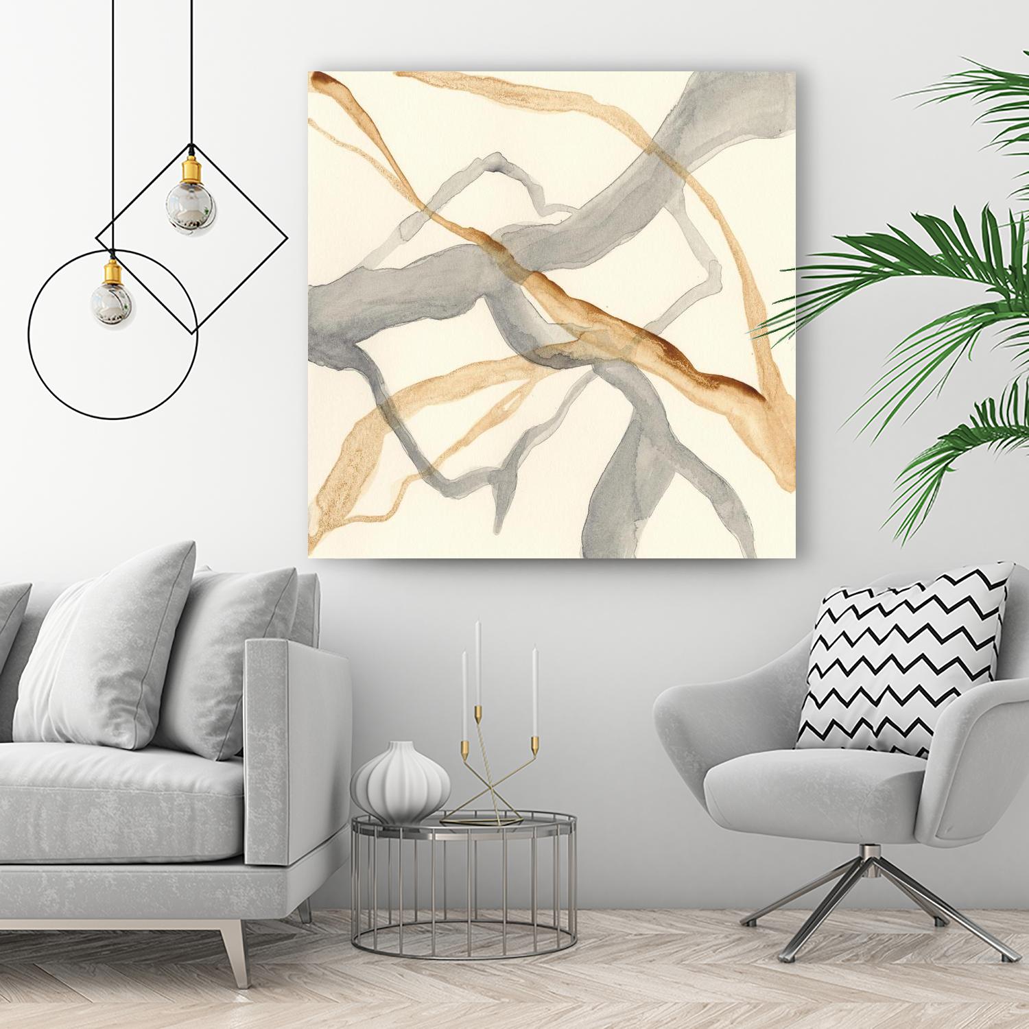 Rivulets II by Ren�e W. Stramel on GIANT ART - brown abstract