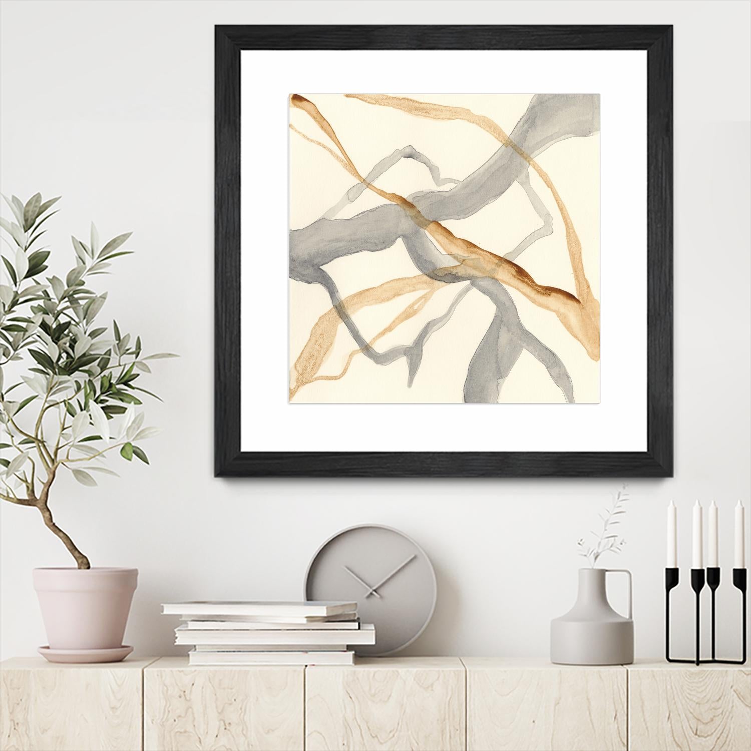 Rivulets II by Ren�e W. Stramel on GIANT ART - brown abstract