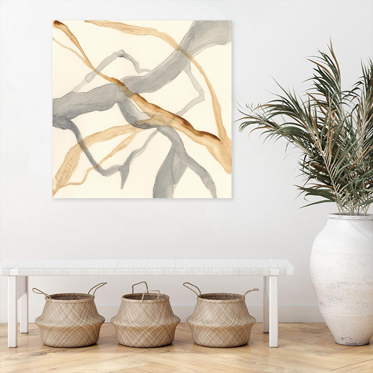 Rivulets II by Ren�e W. Stramel on GIANT ART - brown abstract