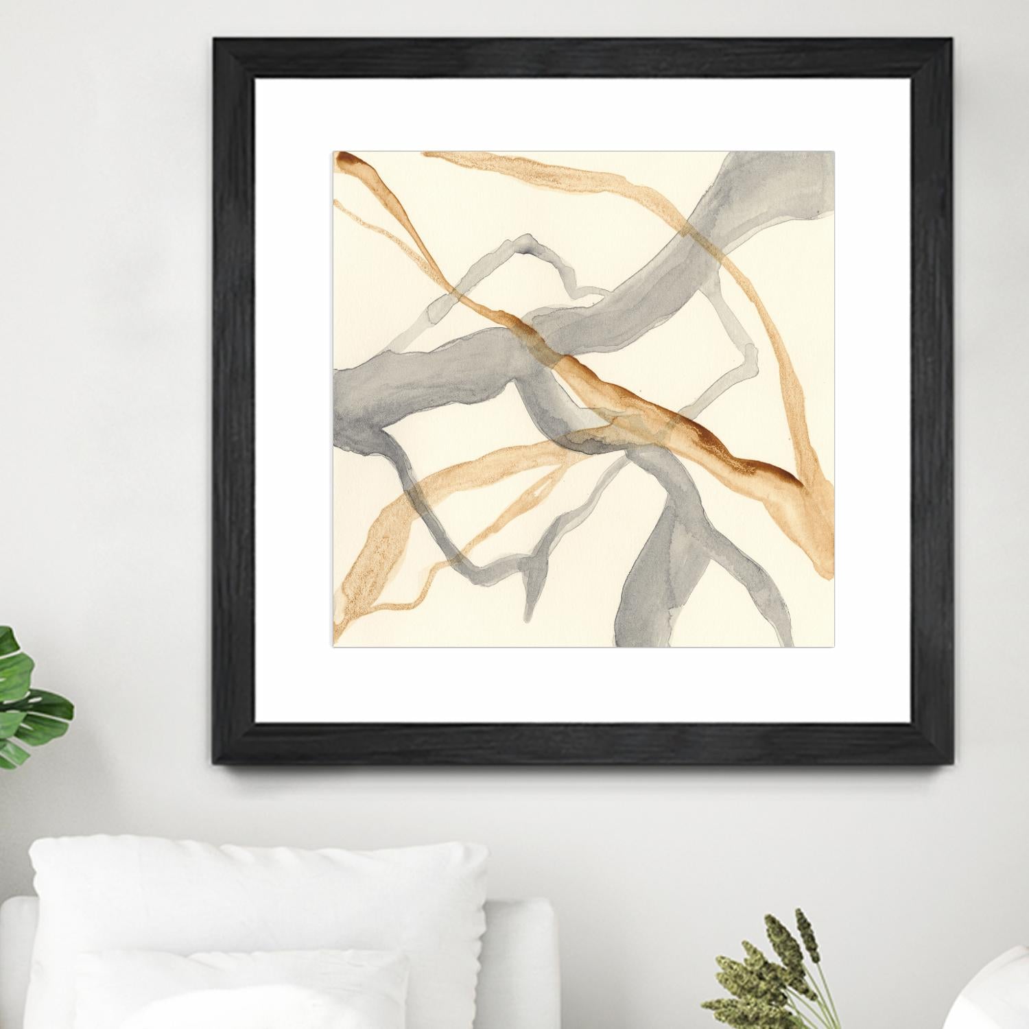 Rivulets II by Ren�e W. Stramel on GIANT ART - brown abstract