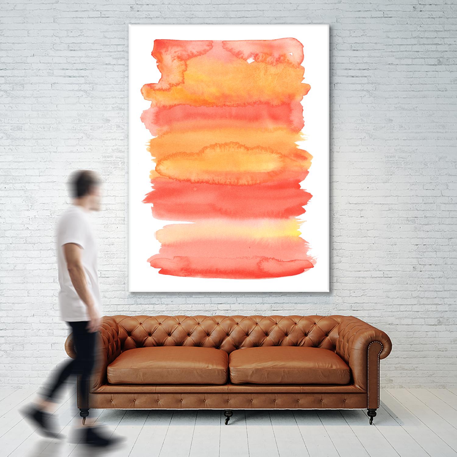 Tangerine II by Naomi McCavitt on GIANT ART - orange abstract
