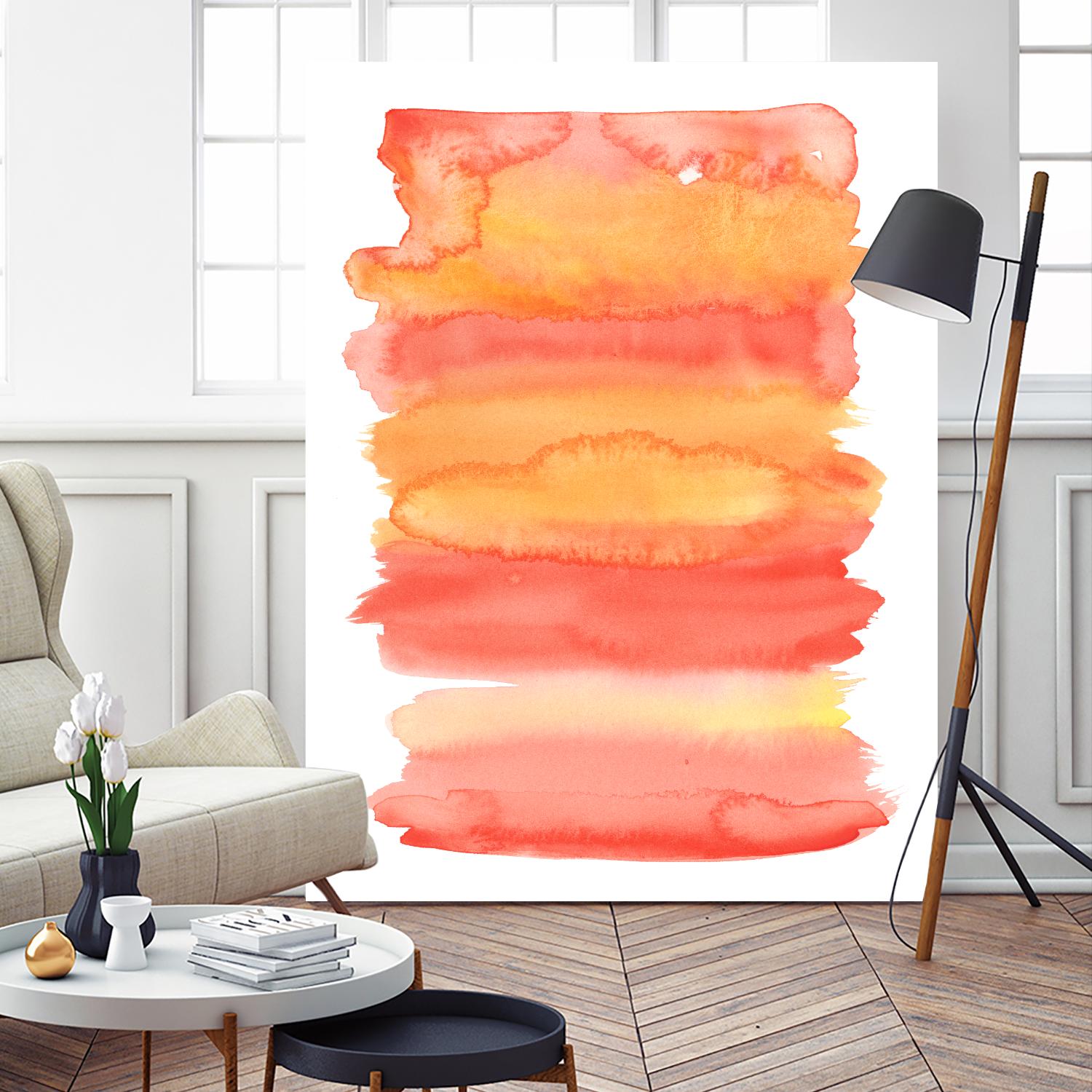 Tangerine II by Naomi McCavitt on GIANT ART - orange abstract