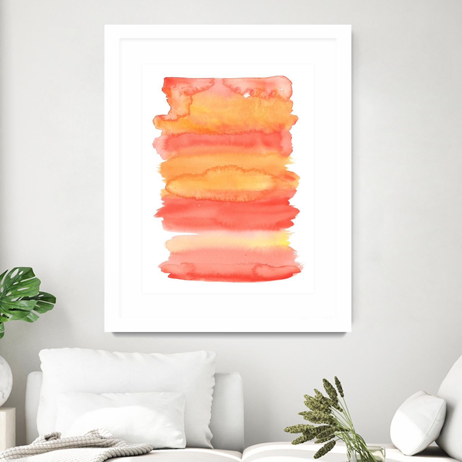 Tangerine II by Naomi McCavitt on GIANT ART - orange abstract