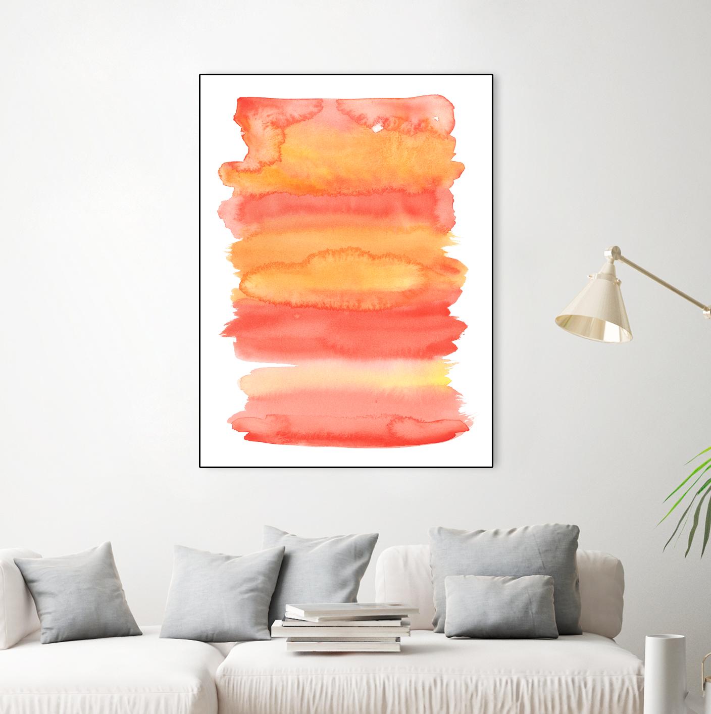 Tangerine II by Naomi McCavitt on GIANT ART - orange abstract