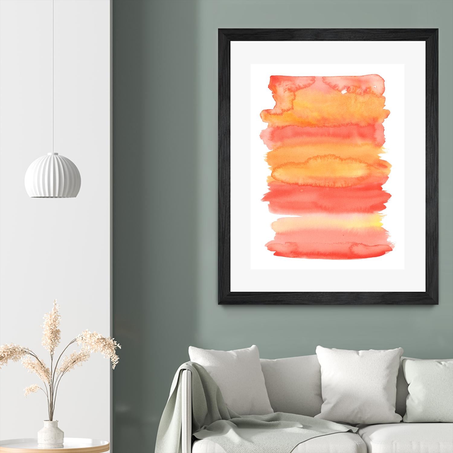 Tangerine II by Naomi McCavitt on GIANT ART - orange abstract