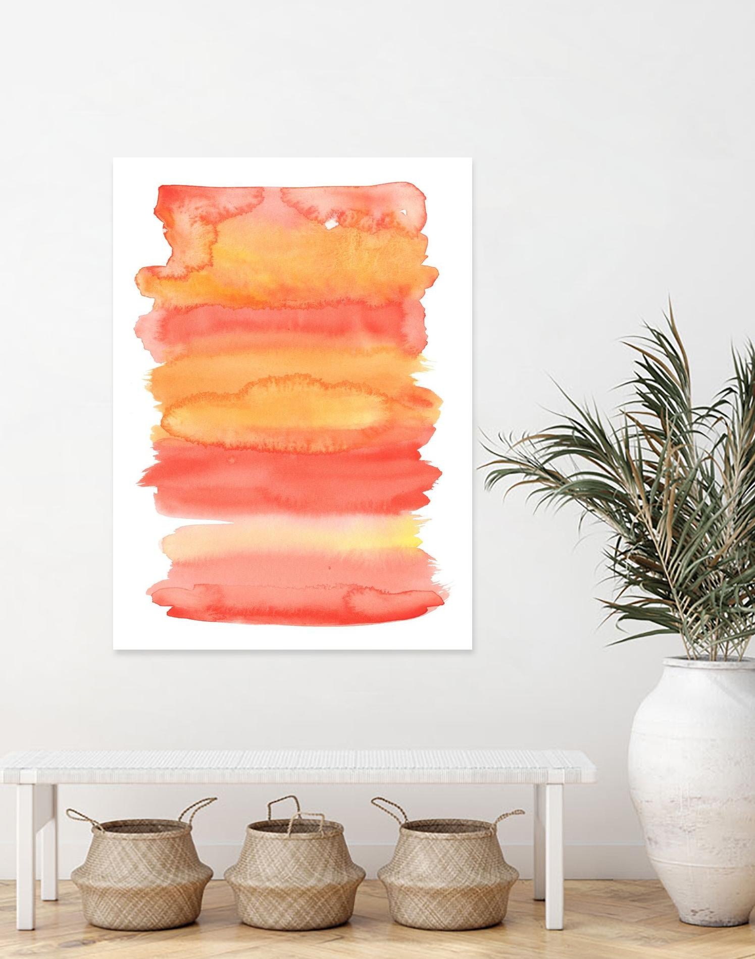 Tangerine II by Naomi McCavitt on GIANT ART - orange abstract