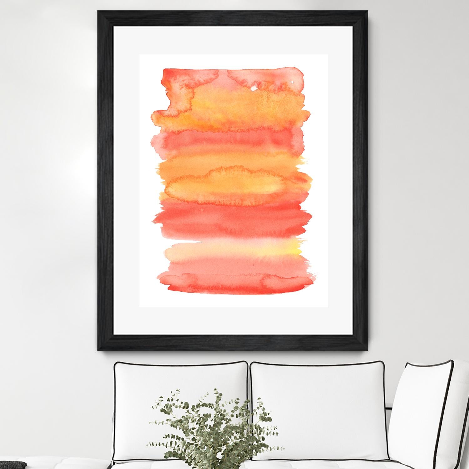 Tangerine II by Naomi McCavitt on GIANT ART - orange abstract